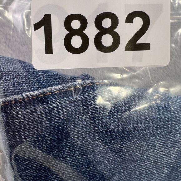 a.n.a Jeans Womens 18 High Rise Skinny Leg‎  Raw Hem  Blue Button Fly Distressed - Picture 9 of 9